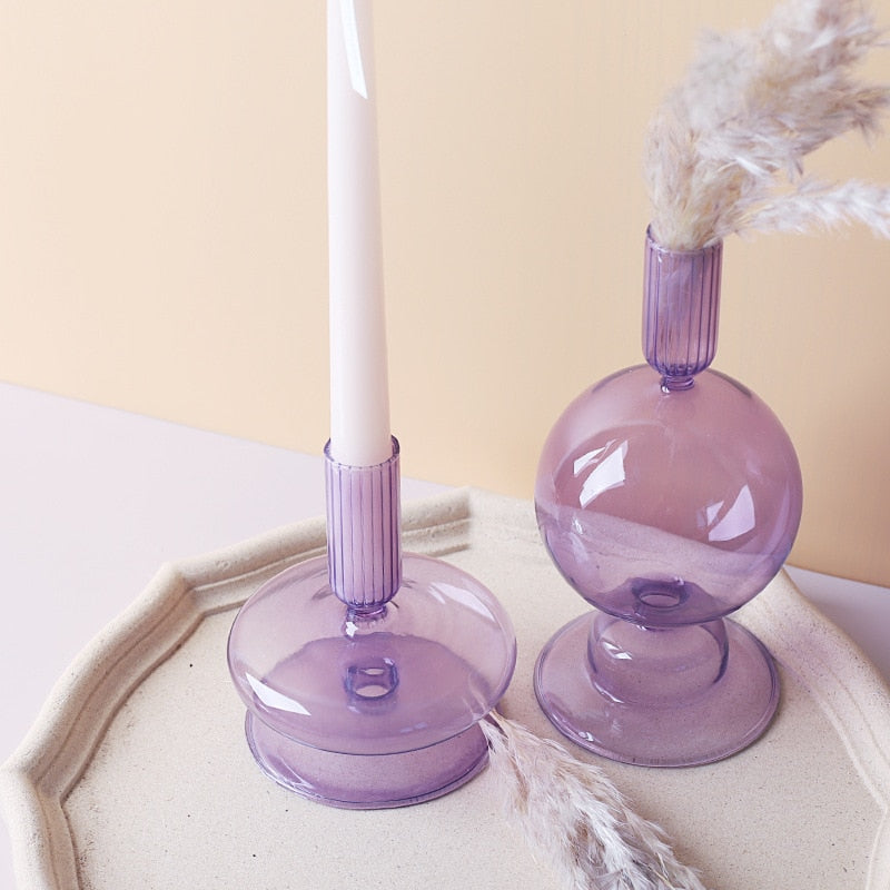 Avtoit | Lilac Candle Holder made of Glass