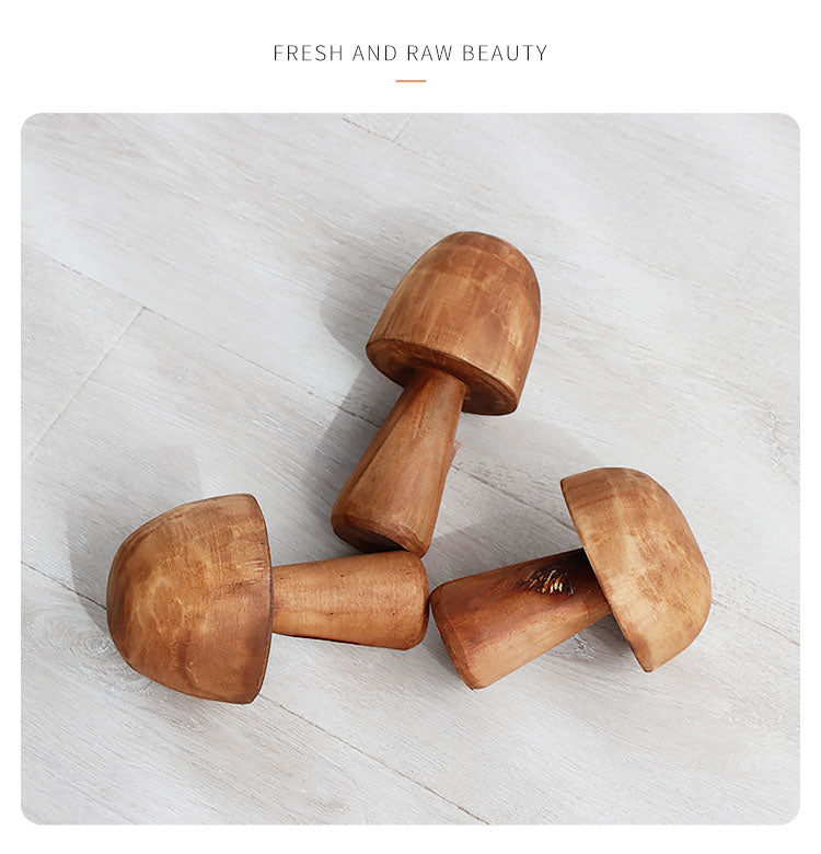 Avtoit | Mushroom Solid Wood Sculpture Home Decor