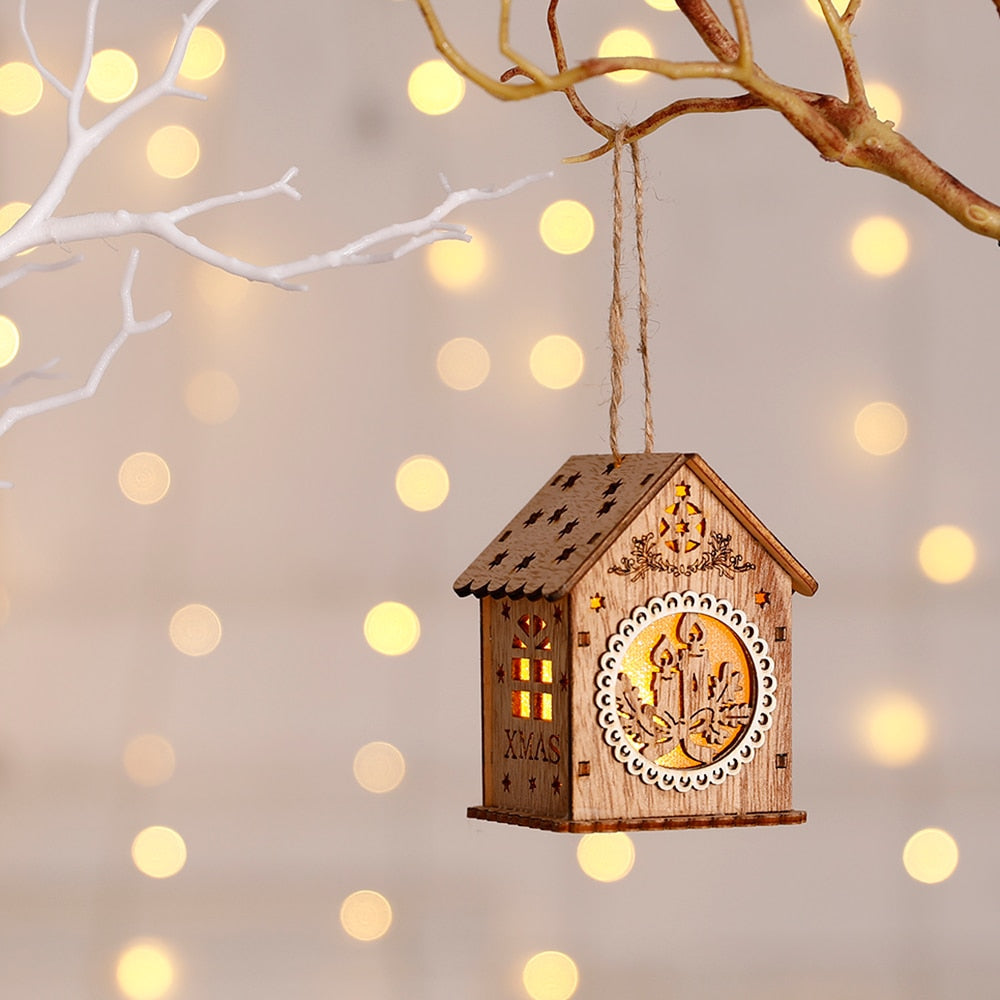 Avtoit | DIY Wooden Hanging House Decor Glowing Lamp