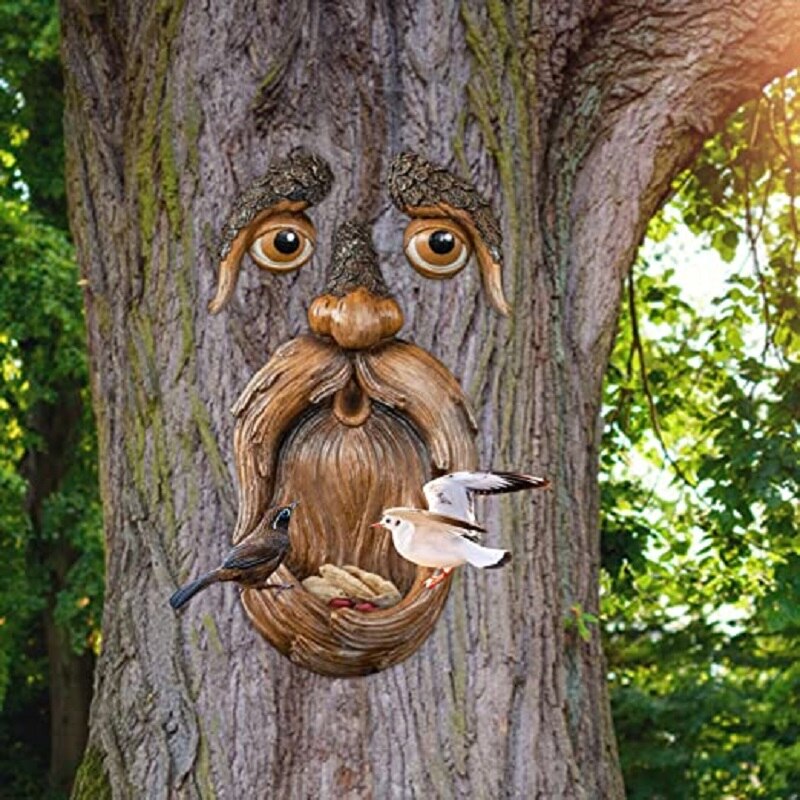 Avtoit | Eyes of Nature: Tree Face Bird Feeder Station