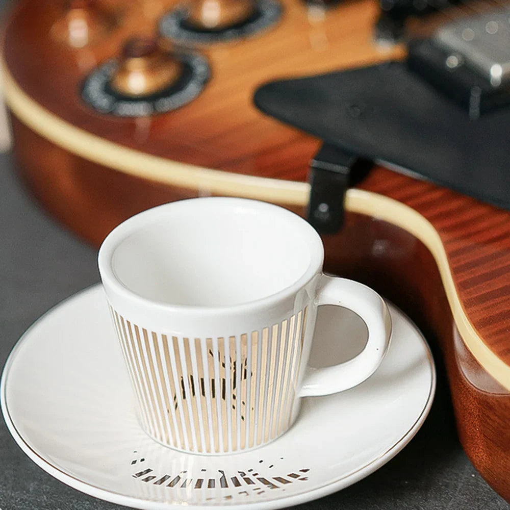 Avtoit | Creative dynamic SLR cup Leopard anamorphic zebra cup Luycho coffee tea cup set with coaster 90ml-225ml