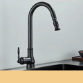 Avtoit | VintageTap Antique Brass Kitchen Tap – Retro Style Mixer Faucet with Swivel Spout