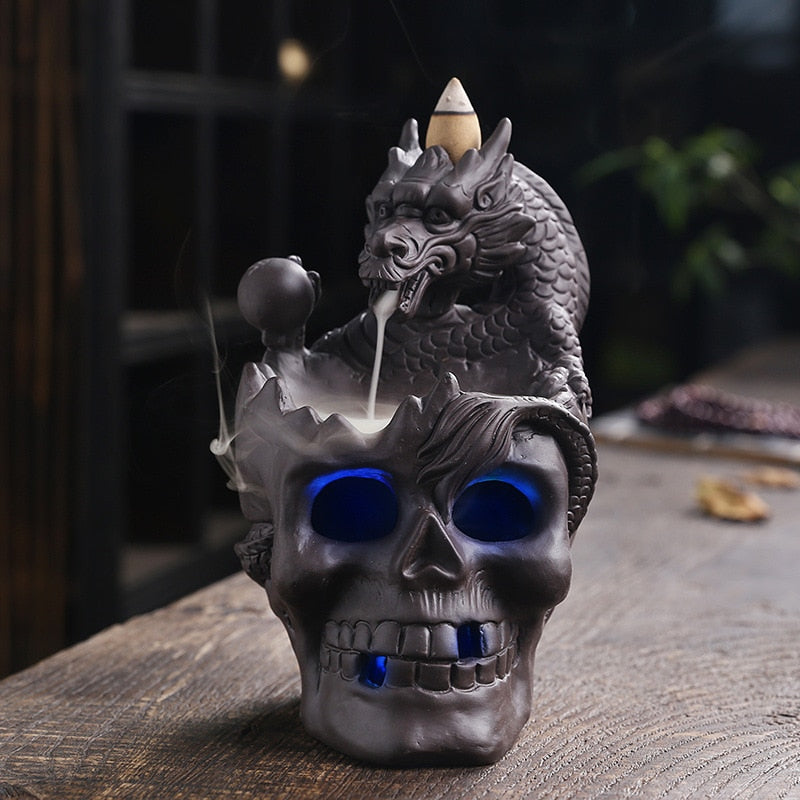 Avtoit | Dragon Skull LED Incense Burner