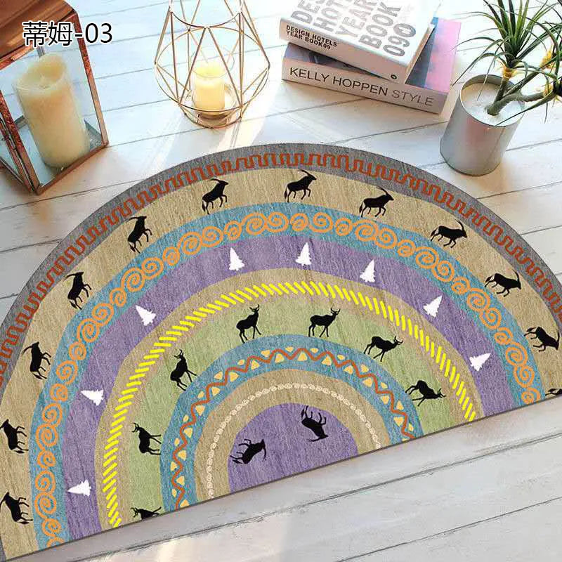 Avtoit | Bohemian non-slip semicircular doormat