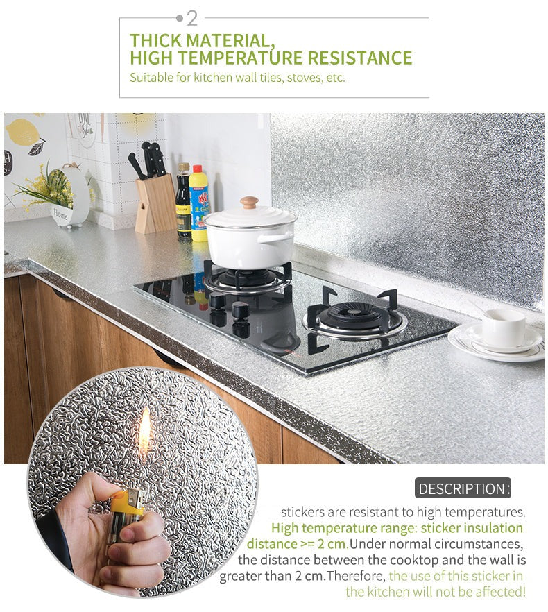 Avtoit | Waterproof Self-Adhesive Kitchen Oil-proof Wallpapers