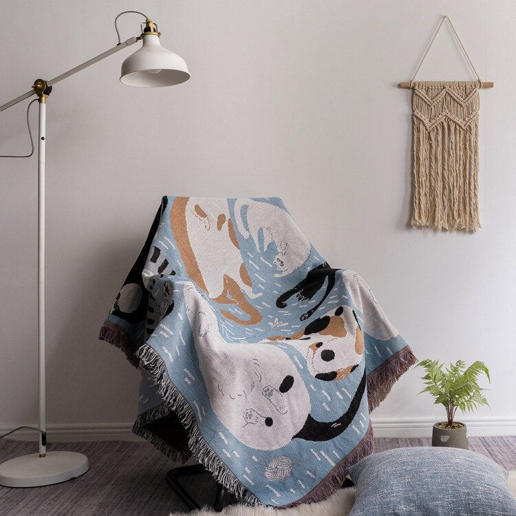 Avtoit | Vintage Pumpkin Sofa Cover Blanket
