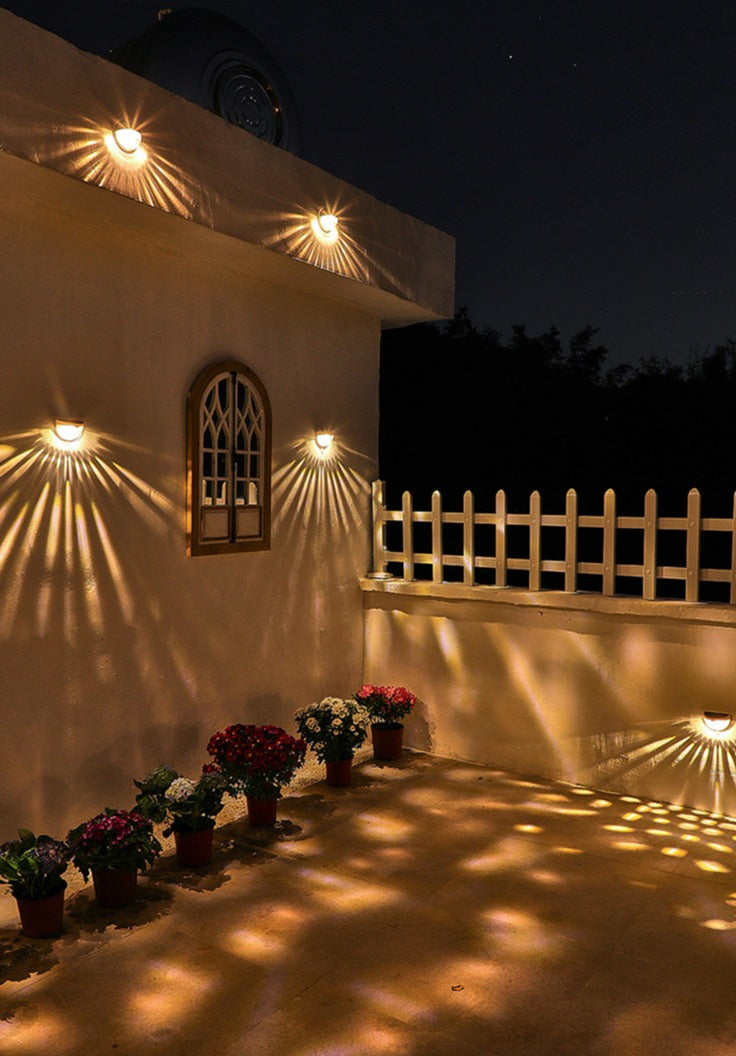 Avtoit | NoirRay – Solar Wall Lamp with Elegant Modern Glow