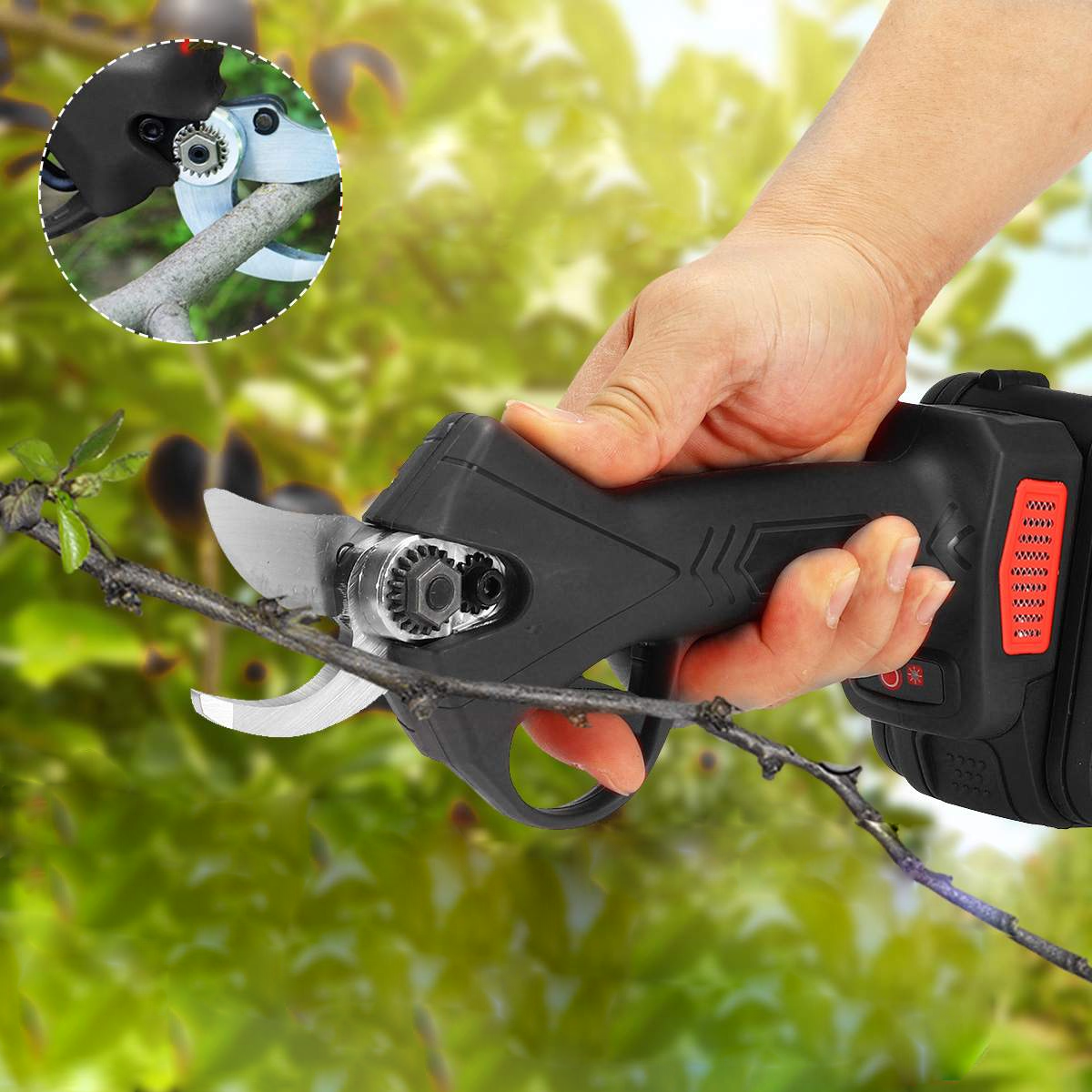 Avtoit | Electric Pruning Shears – 21V Cordless Garden Cutter with Precision Steel Blades