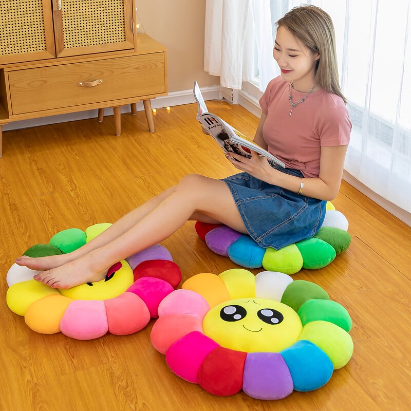 Avtoit | Colorful Sunflower Plush Comfort Seat Cushion