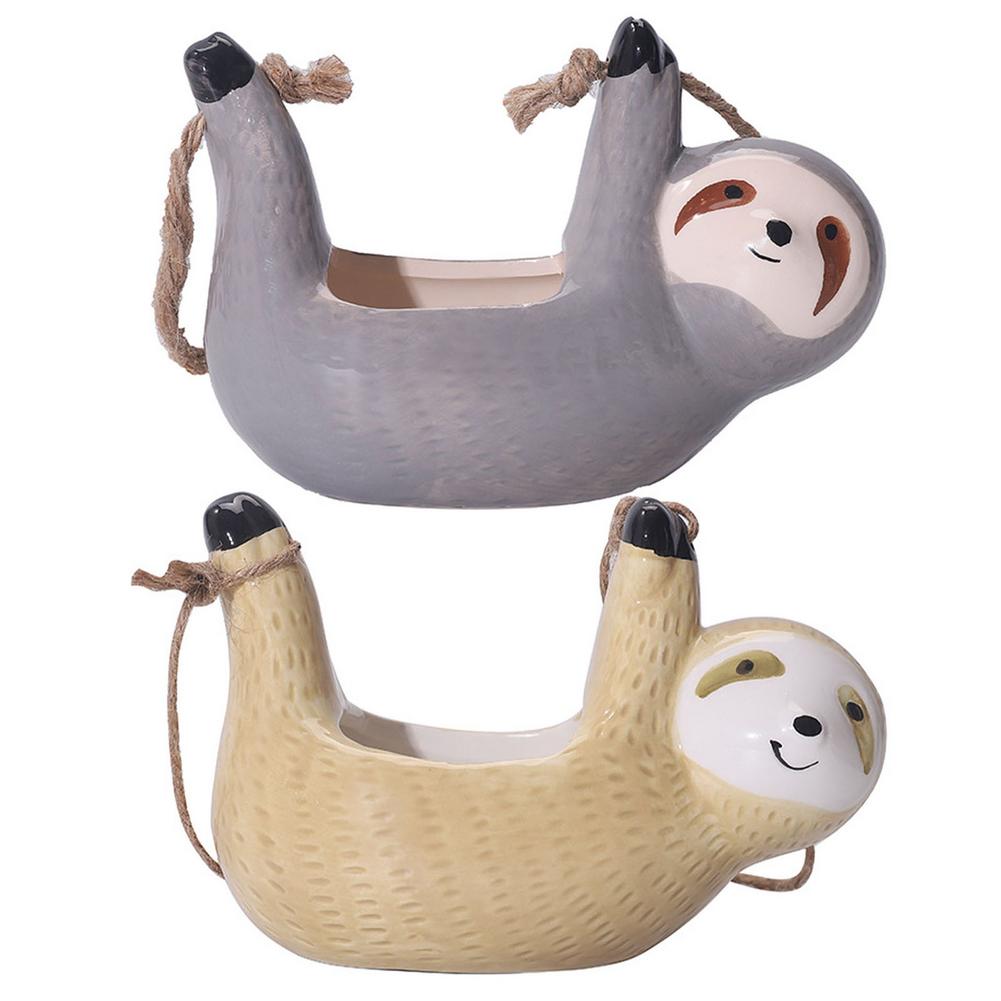 Avtoit | Ceramic Happy Sloth Flower Pot