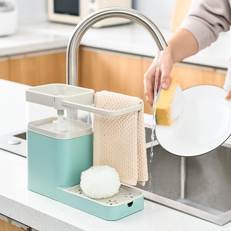 Avtoit | Kitchen Cloth Hanger Soap Dispenser
