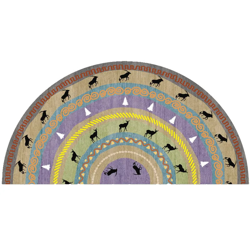 Avtoit | Bohemian non-slip semicircular doormat