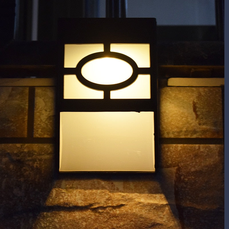 Avtoit | HikariGlow – Japanese-Inspired Solar Wall Light for Outdoor Serenity