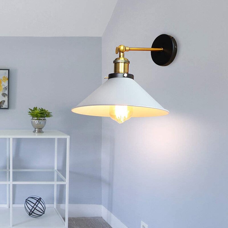 Avtoit | White Industrial Vintage Wall Sconce Light