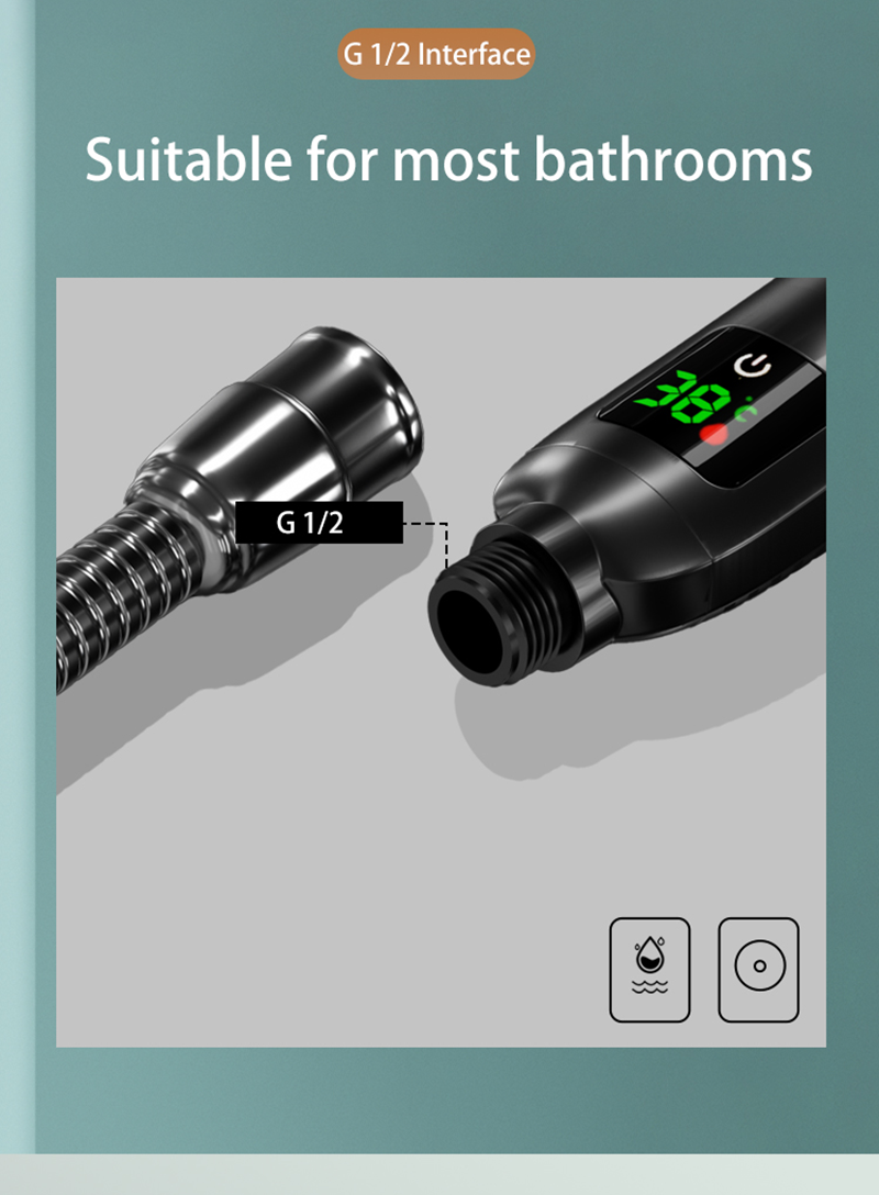 Avtoit | Shower head with temperature display on sale