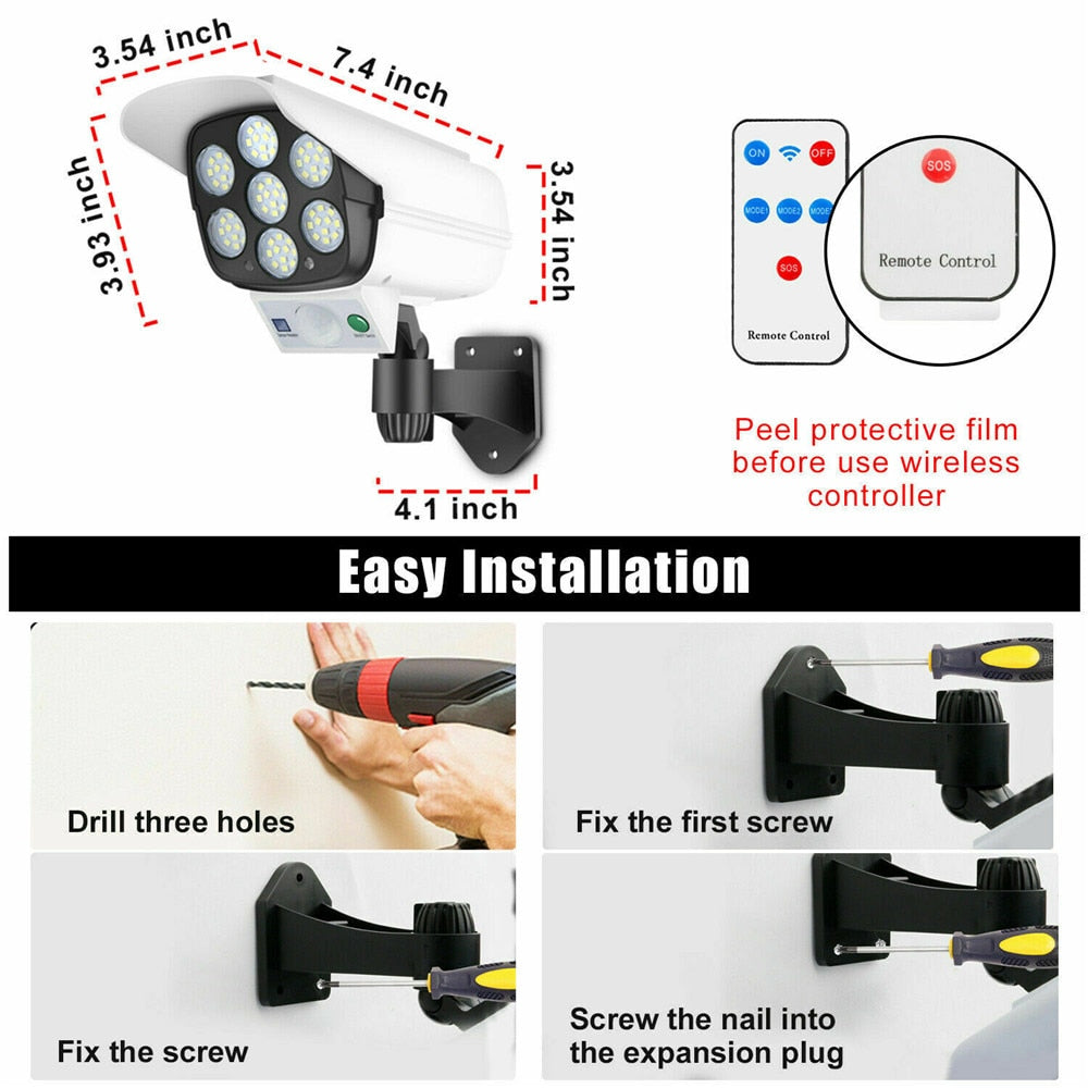 Avtoit | Solar Motion Sensor Dummy Security Camera Light