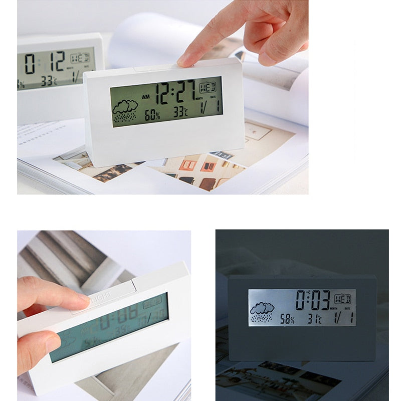 Avtoit | Transparent Crystal Vision Multifunctional Desktop Clock