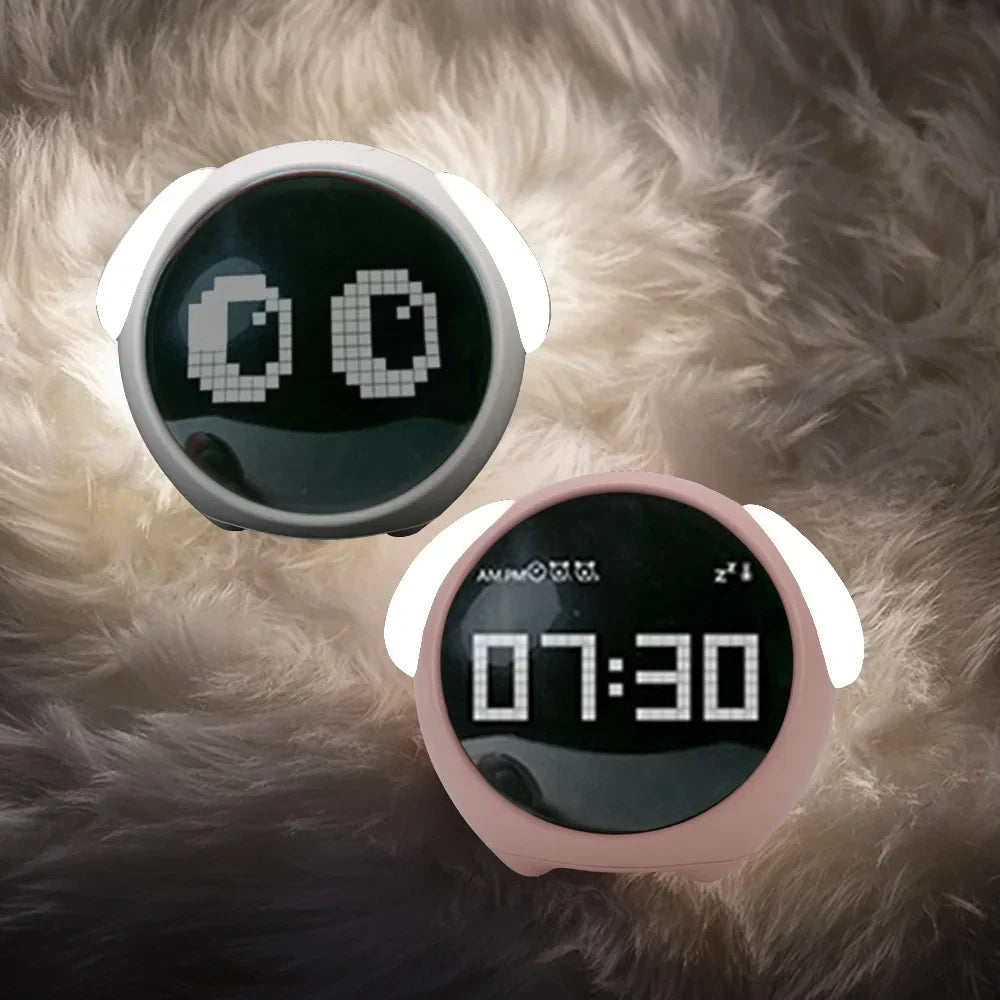 Avtoit | Cute Expression Night Light Alarm Clock