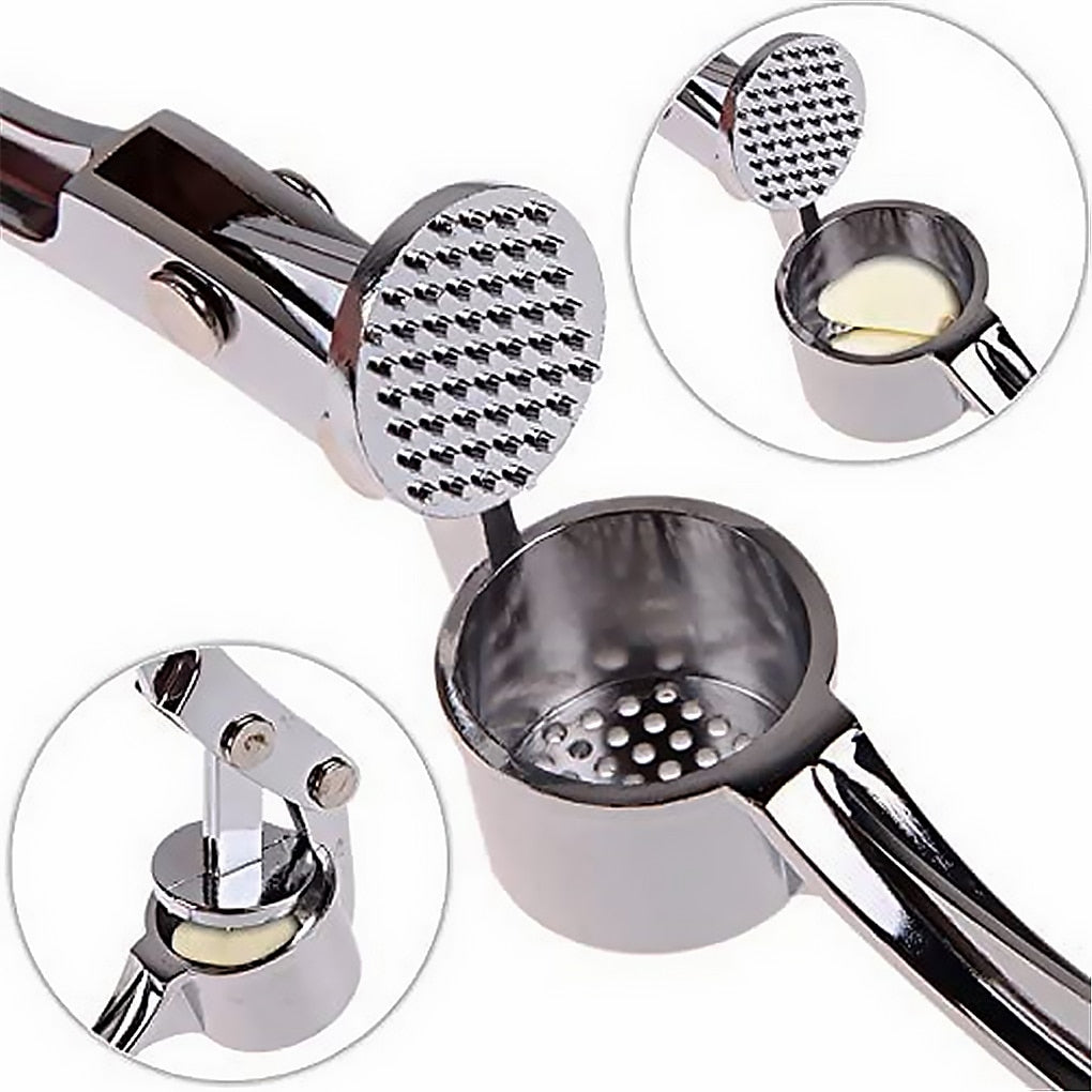 Avtoit | Stainless Steel Garlic Press Chopper: Premium Hand Mill & Masher for Easy Garlic Preparation in the Kitchen