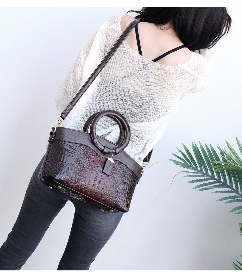 Avtoit | Leather Crocodile Bag – with handcrafted details
