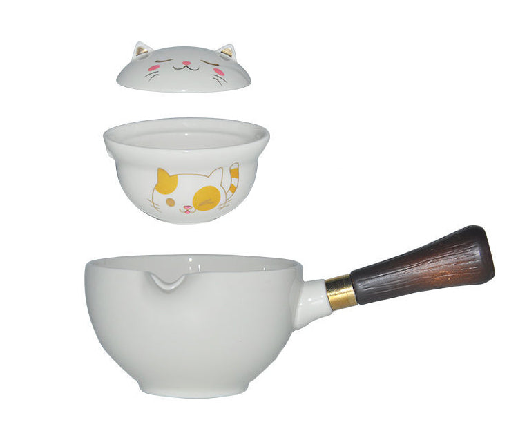 Avtoit | Self-Rotating Cute Cat Kung Fu Tea Set