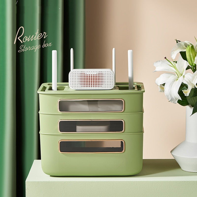 Avtoit | Nordic Stackable Modem Holder Cable Organizer