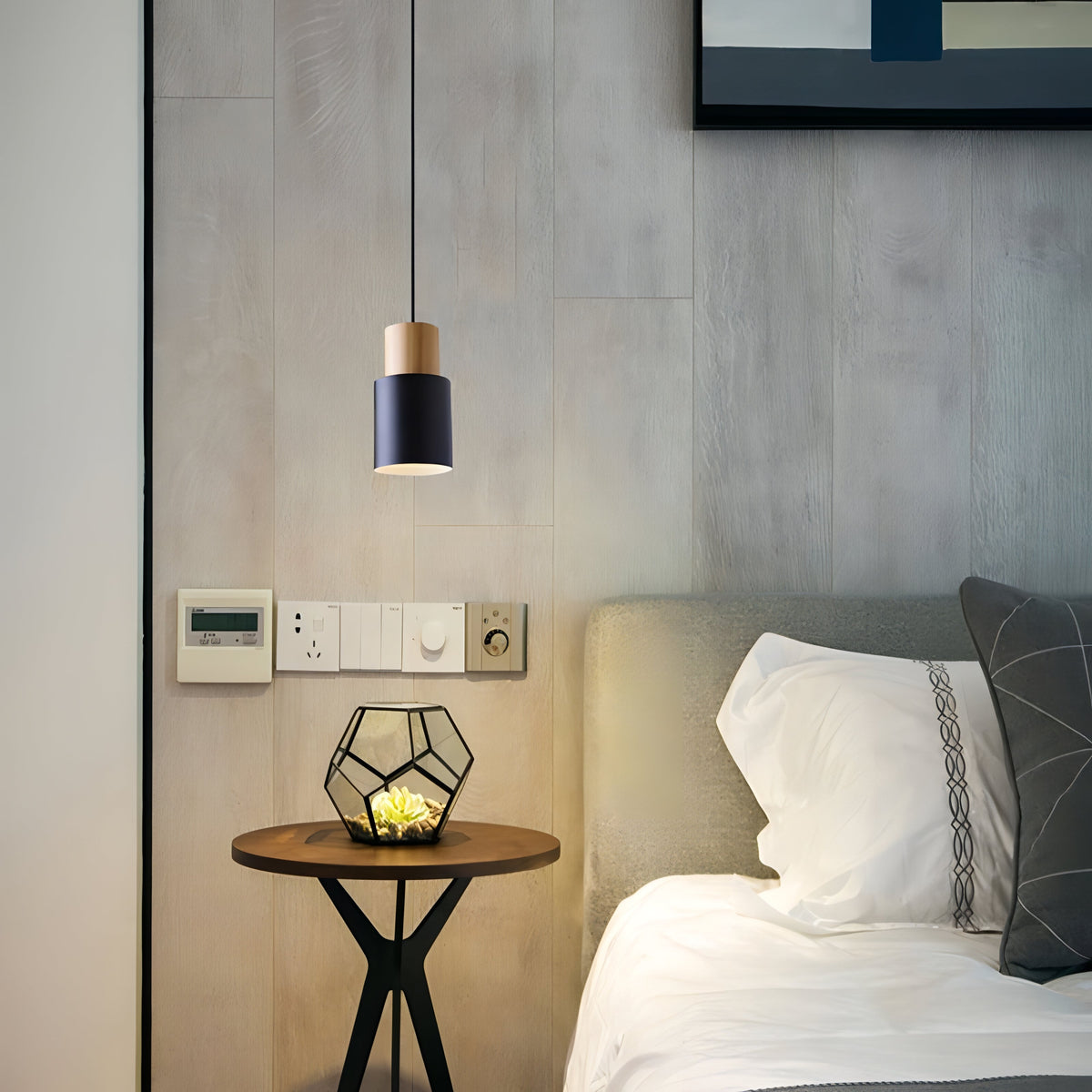 Avtoit | Jaziel - Round Wood Nordic Hanging Pendant Lamp
