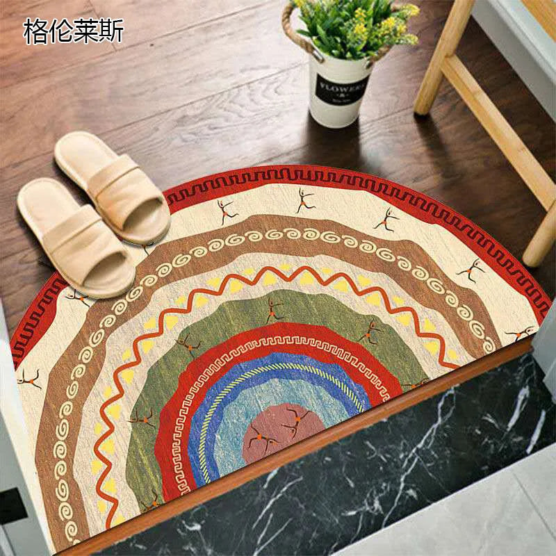 Avtoit | Bohemian non-slip semicircular doormat