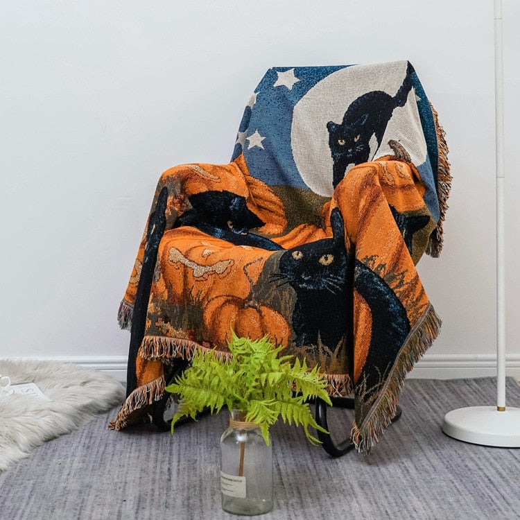 Avtoit | Vintage Pumpkin Sofa Cover Blanket