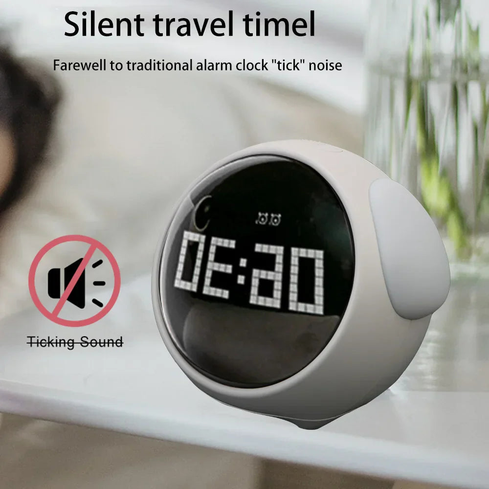 Avtoit | Cute Expression Night Light Alarm Clock