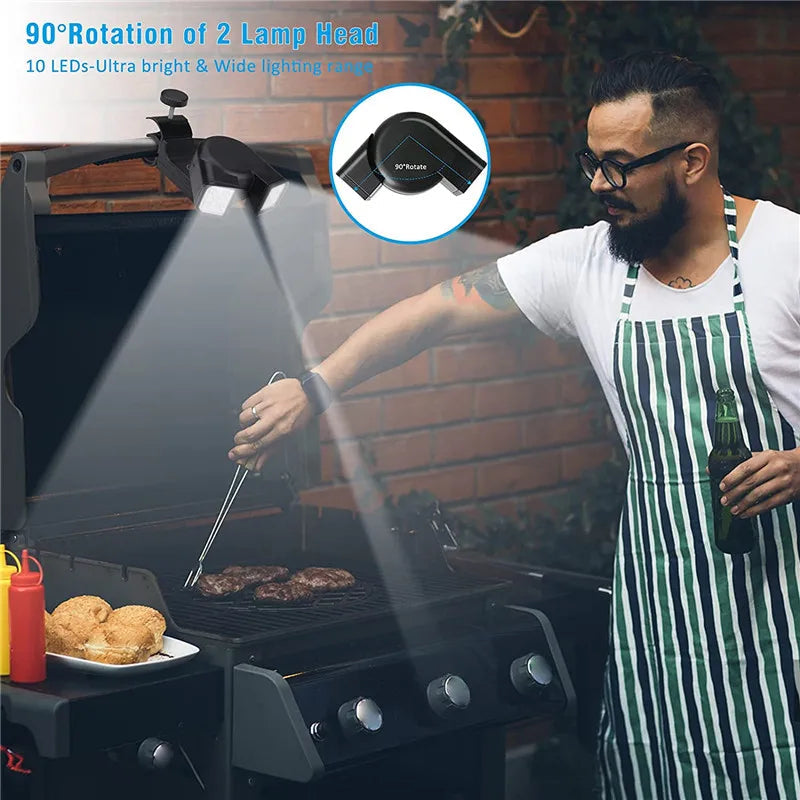 Avtoit | GrillLume LED Grill lamp | 360° Rotatable | Heat Resistant & Super Bright | For BBQ & Outdoor