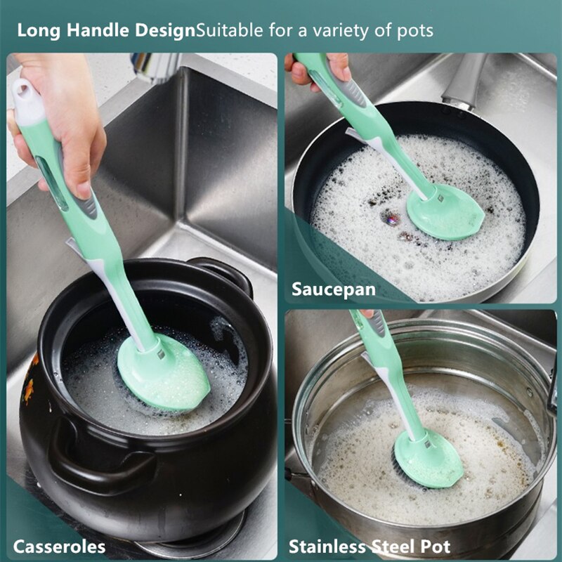 Avtoit | Soap Saver Long Handle Easy Dishwashing Brush
