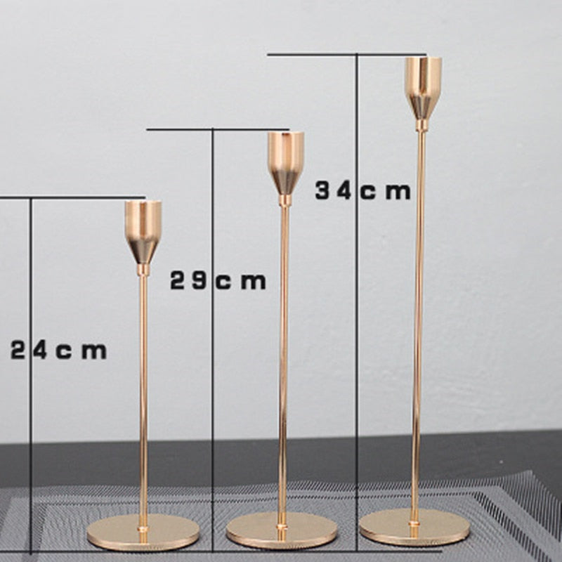 Avtoit | 3-piece set metal candle holder