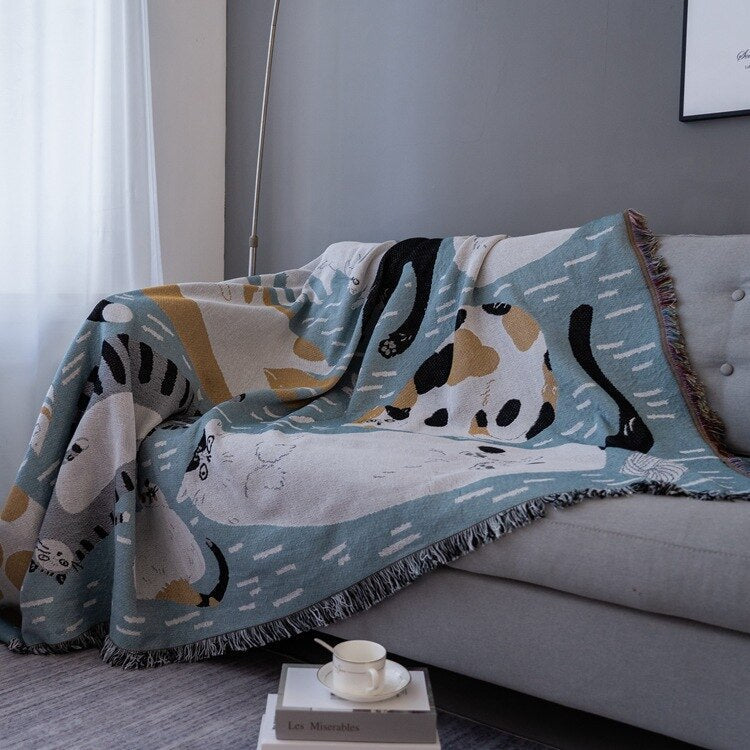 Avtoit | Vintage Pumpkin Sofa Cover Blanket