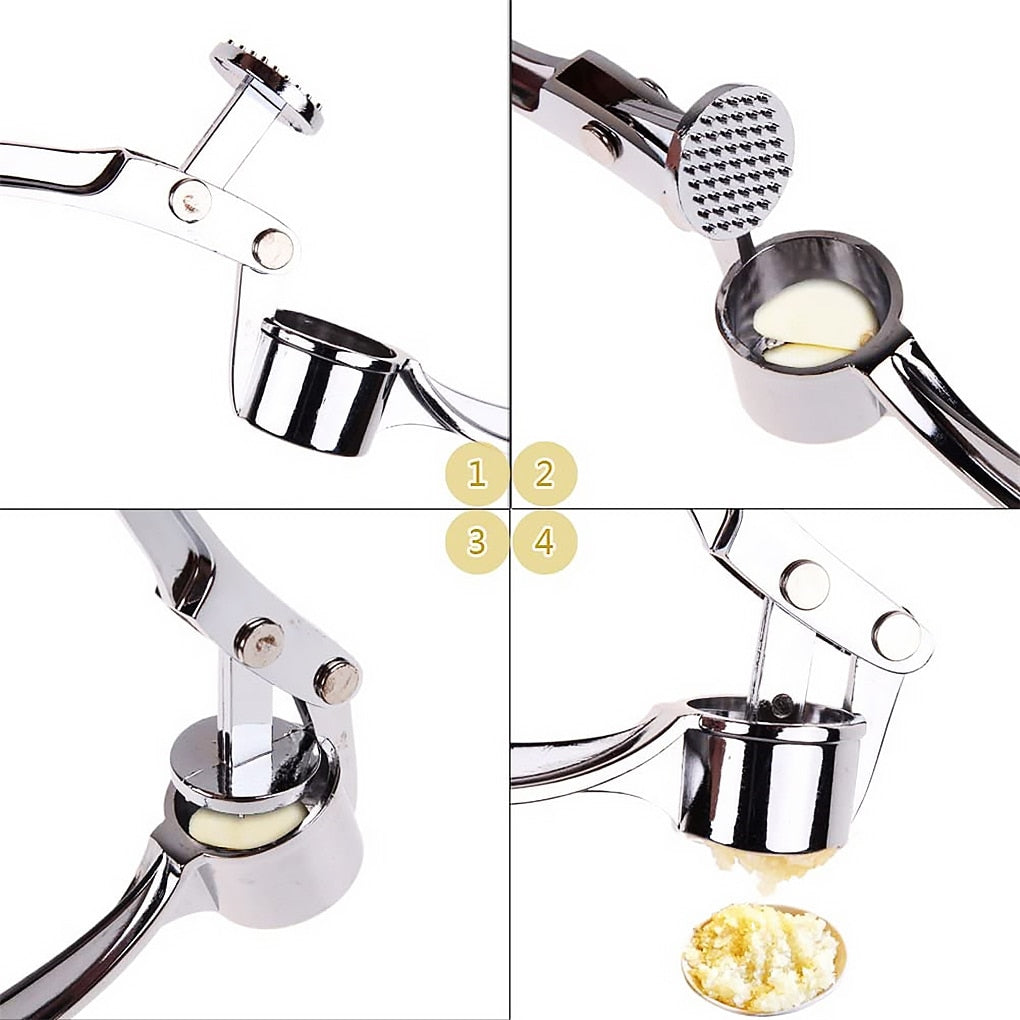 Avtoit | Stainless Steel Garlic Press Chopper: Premium Hand Mill & Masher for Easy Garlic Preparation in the Kitchen