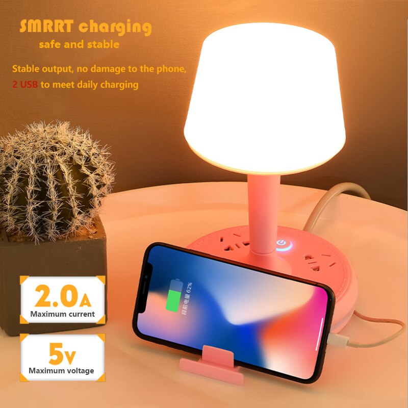 Avtoit | Multi Power Strip Phone Holder Table Lamp