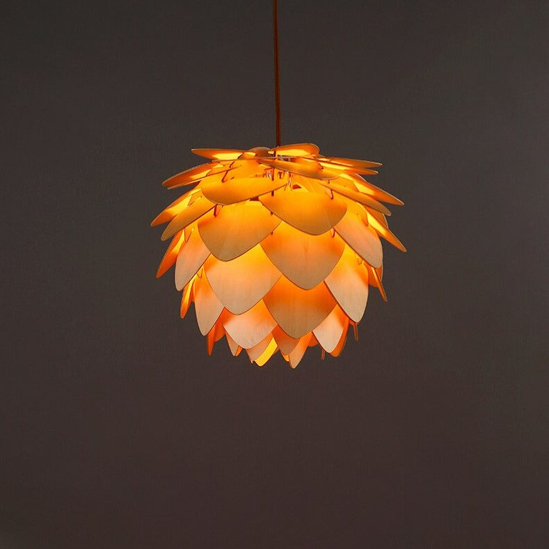 Avtoit | Handcrafted Wooden Pine Cone Pendant Light