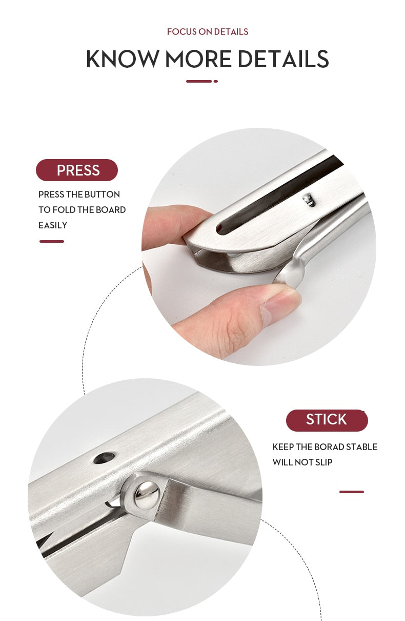 Avtoit | 2-piece set collapsible shelf brackets, heavy-duty, made of stainless steel for tables, motorhomes and space-saving