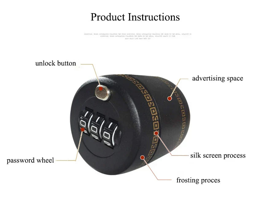 Avtoit | Drink Safe Reusable Childproof Password Lock Wine Bottle Stopper