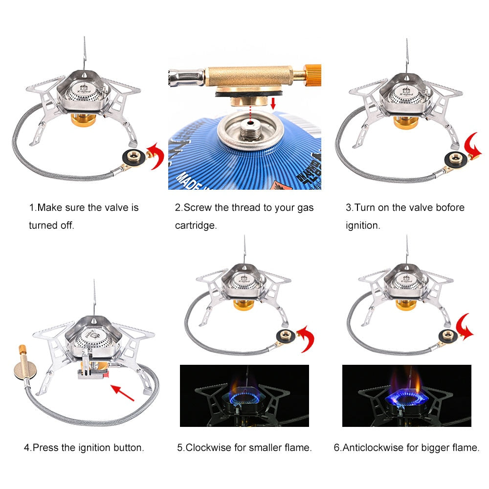 Avtoit | Windproof Outdoor Camping Gas Stove