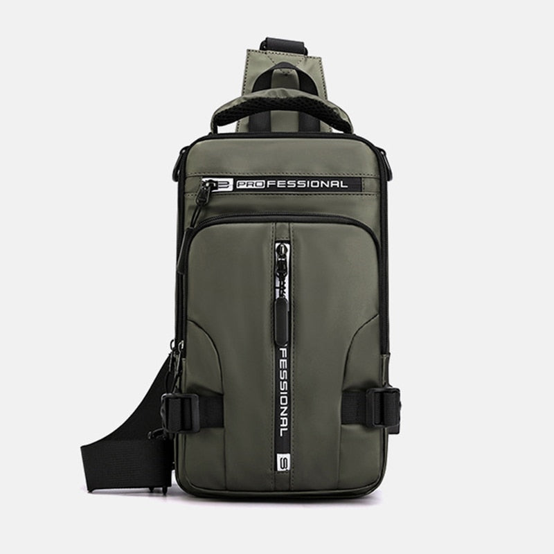 Avtoit | Waterproof Oxford Crossbody Bag, Anti-Theft Sling Bag, USB Charging & Multi-Pocket Design