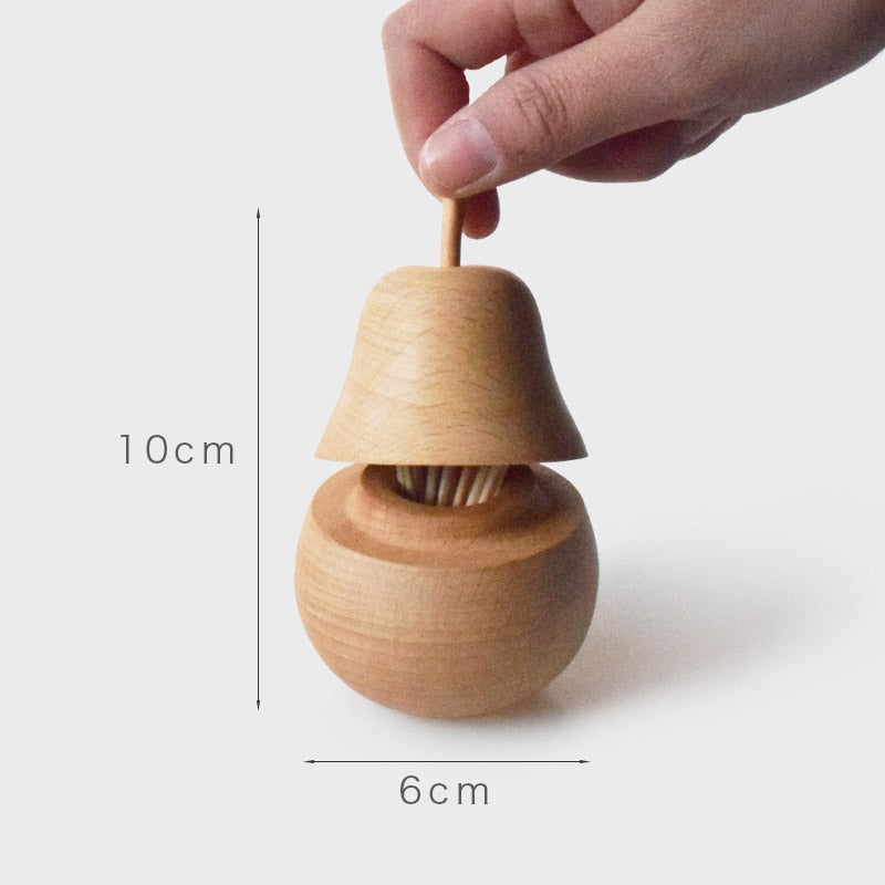 Avtoit | Wooden Pear Toothpick Holder