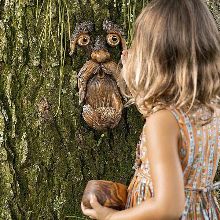 Avtoit | Eyes of Nature: Tree Face Bird Feeder Station