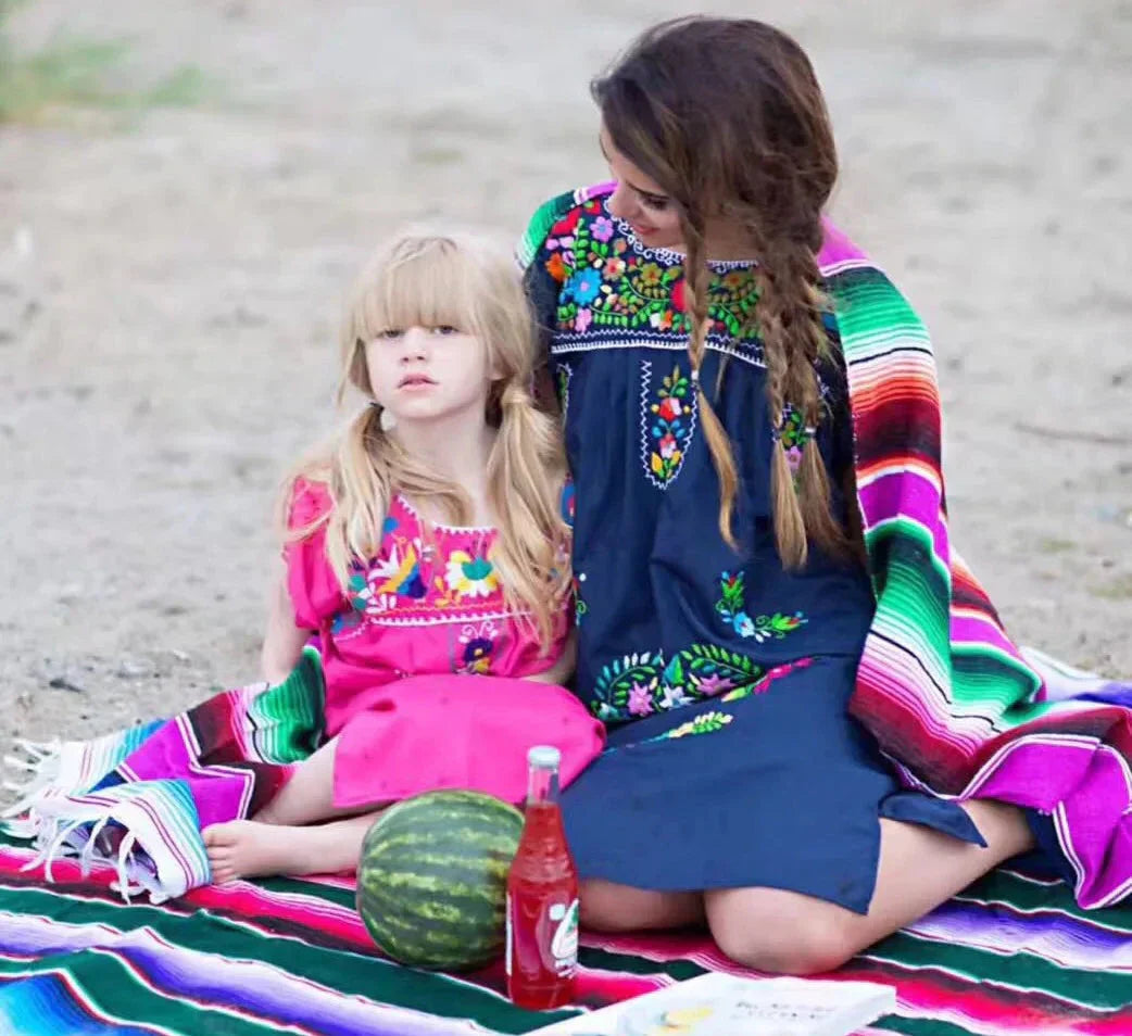 Avtoit | Boho Vibrant Mexican Serape Blanket