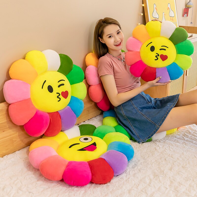 Avtoit | Colorful Sunflower Plush Comfort Seat Cushion