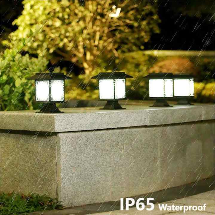 Avtoit | Solar LED Garden Lamp – Large Square Lamp with Warm Light and Dual Use