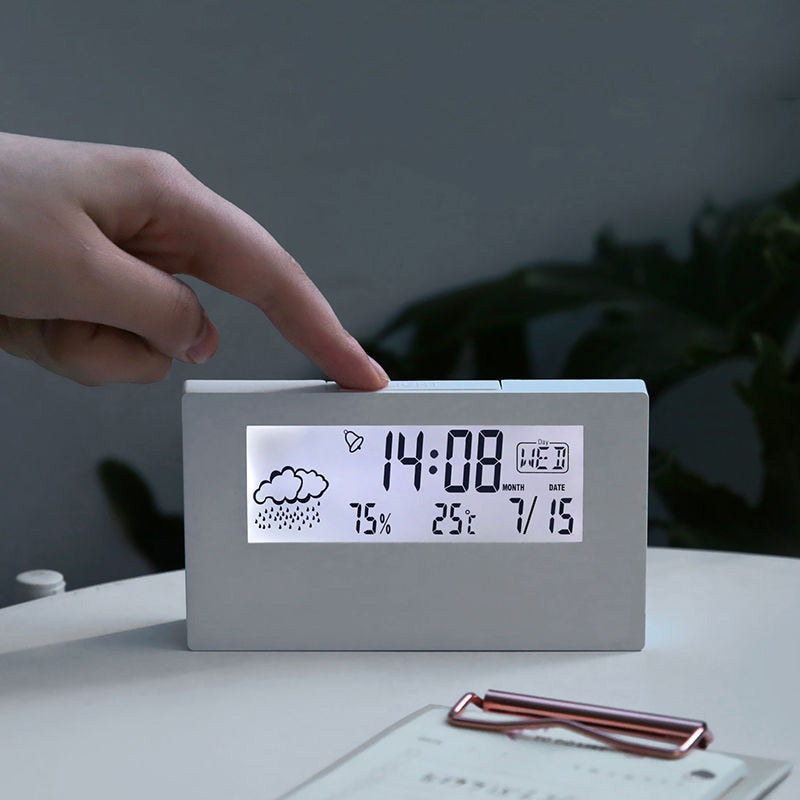 Avtoit | Transparent Crystal Vision Multifunctional Desktop Clock