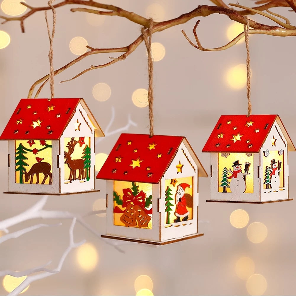 Avtoit | DIY Wooden Hanging House Decor Glowing Lamp