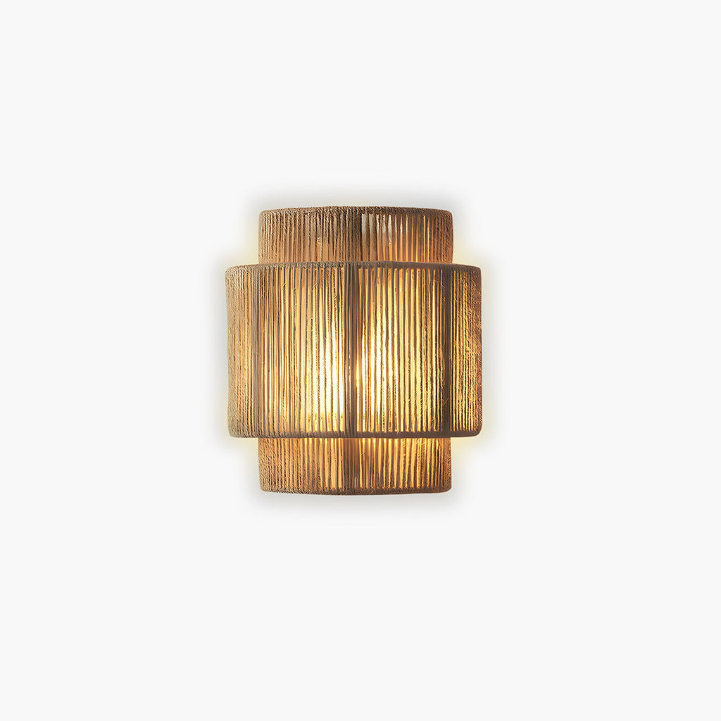 Avtoit | Japanese-Inspired Minimalist LED Wall Light – Natural Rope Design & Warm Ambient Lighting