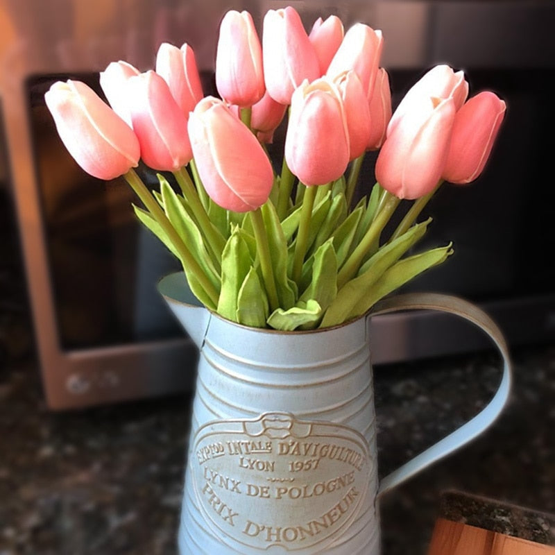 Avtoit | Artificial Flower Bouquet with Tulips, Decoration (10 Pieces)